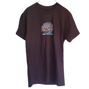 Never Broke Again World Wide Tee Black Short Sleeve Graphic T Shirt Size Small